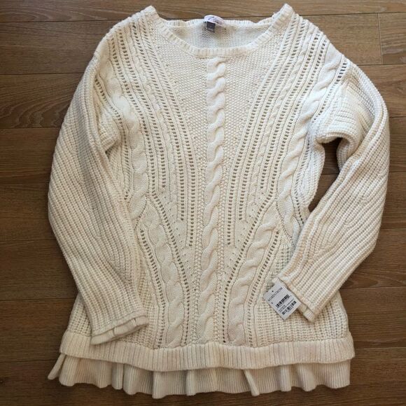 Nwt-Olivia Palermo+Cheasea28 Wool+Cashmere Sweater - Picture 5 of 8